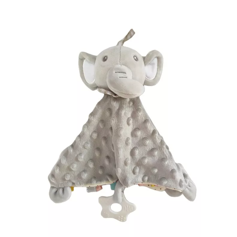 Elephant Teether Comforter Baby Plush Toy